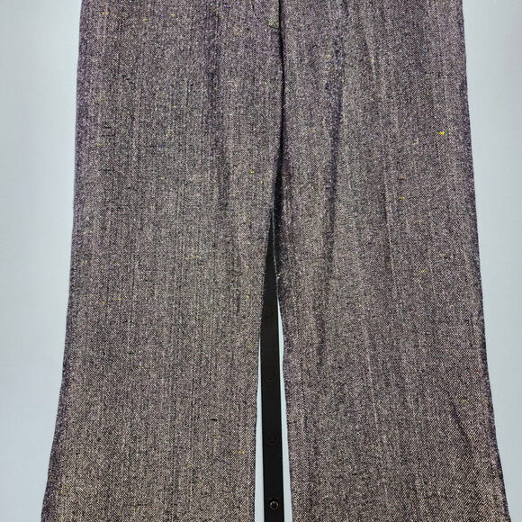 Vintage R Collection Purple Metallic Wide Leg Dress Pants Size 4 - Picture 4 of 9